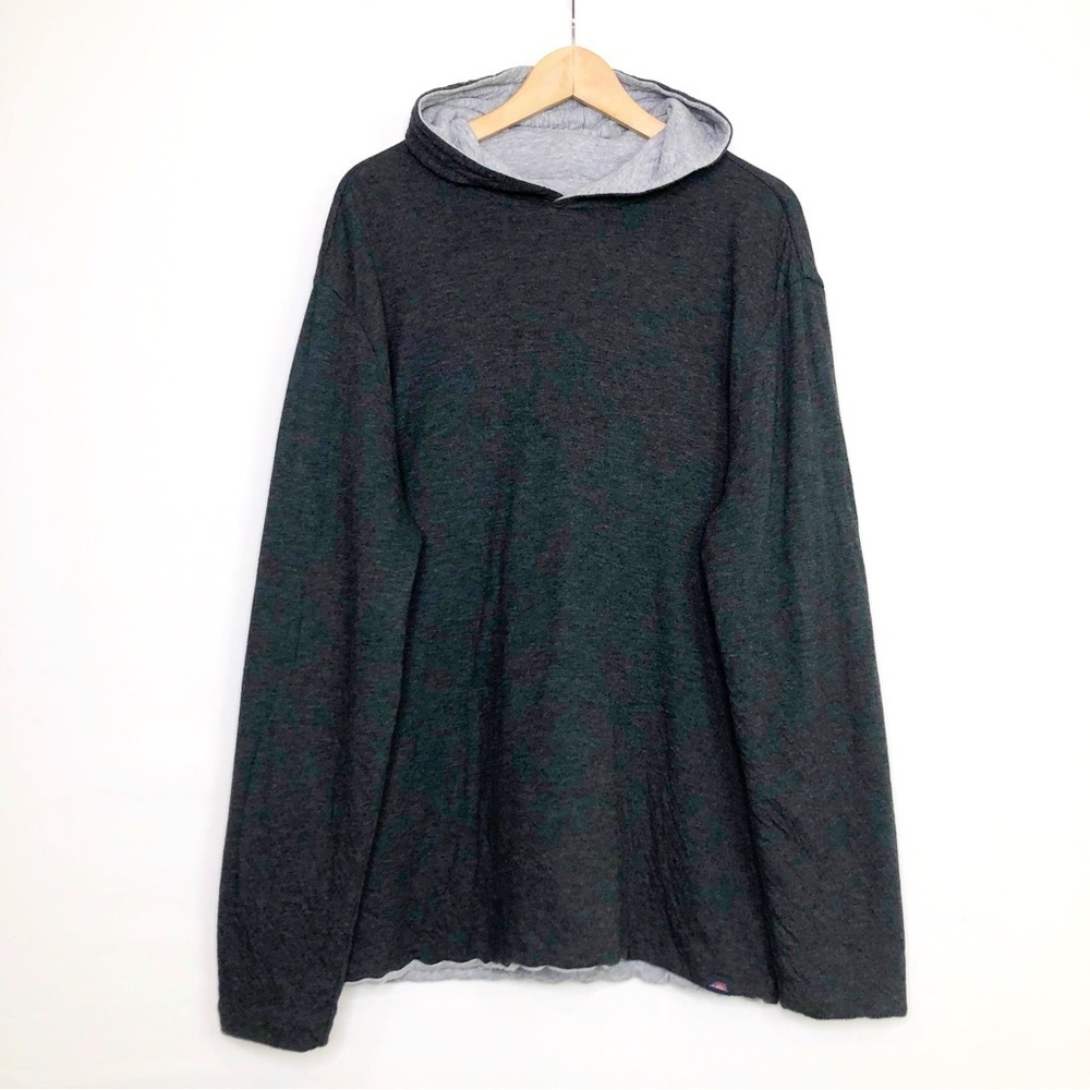 Faherty  Dark Gray reversible Hooded sweatshirt